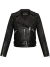 Allsaints Balfern Biker Jacket In Black