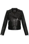 Allsaints All Saints Balfern Biker Wome In Black