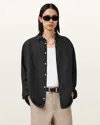Allsaints Bandol Long Sleeve Relaxed Shirt In Black