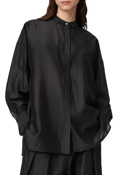 Allsaints Banu Shirt In Black
