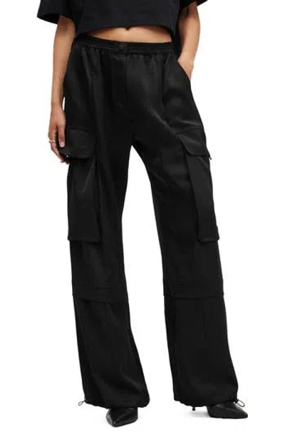 Allsaints Barbara Cargo Pants In Black