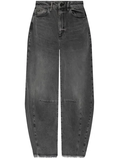 Allsaints Barrel-leg Jeans In Grey