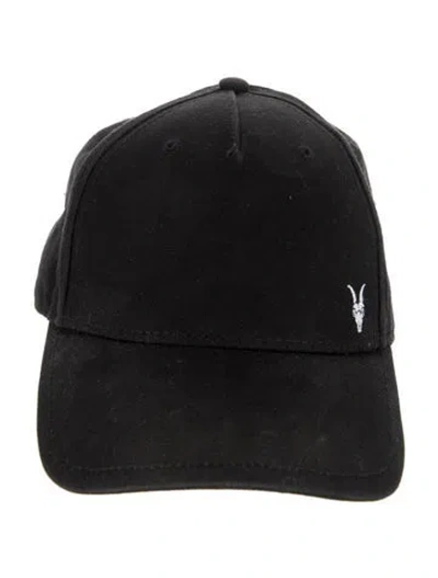 Pre-owned Allsaints Baseball Cap In Black