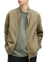 Allsaints Bassett Ramskull Bomber Jacket In Avo Green
