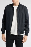 Allsaints Bassett Reversible Bomber Jacket In Blue
