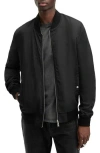 Allsaints Bassett Reversible Bomber Jacket In Black