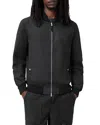 Allsaints Rev Bassett Reversible Bomber Jacket In Black/dull Green