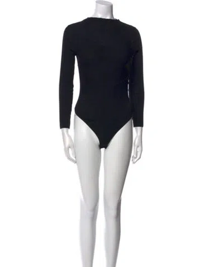 Pre-owned Allsaints Bateau Neckline Sweater In Black