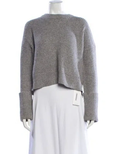 Pre-owned Allsaints Bateau Neckline Sweater In Gray
