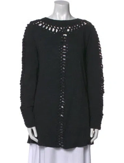 Pre-owned Allsaints Bateau Neckline Sweater In Gray