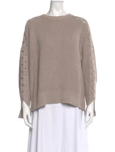 Pre-owned Allsaints Bateau Neckline Sweater In Neutral