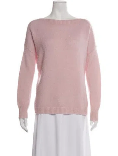 Pre-owned Allsaints Bateau Neckline Sweater In Pink