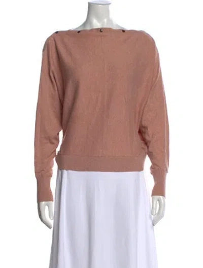 Pre-owned Allsaints Bateau Neckline Sweater In Pink