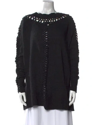 Pre-owned Allsaints Bateau Neckline Sweater W/ Tags In Black