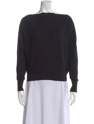 Pre-owned Allsaints Bateau Neckline Sweater W/ Tags In Black