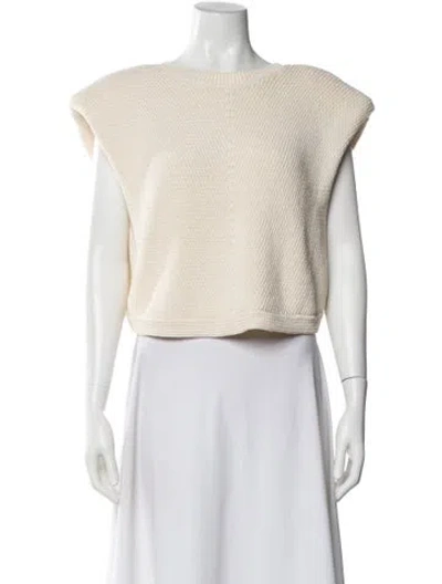 Pre-owned Allsaints Bateau Neckline Sweater In White