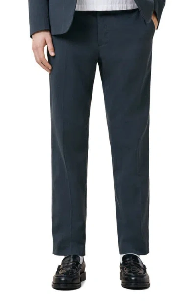 Allsaints Walde Skinny Fit Chino Cotton Pant In Workers Blue