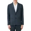 Allsaints Bay Solid Stretch Cotton Blend Sport Coat In Ink Blue