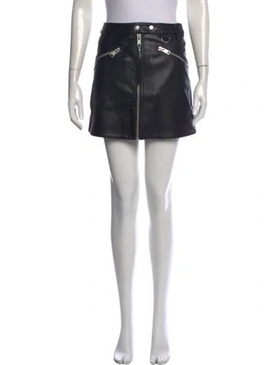 Pre-owned Allsaints Beaded Accents Mini Skirt W/ Tags In Black
