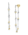ALLSAINTS BEADED CHAIN FRONT TO BACK EARRINGS