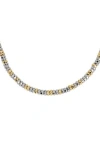 Allsaints Beaded Collar Necklace In Two Tone