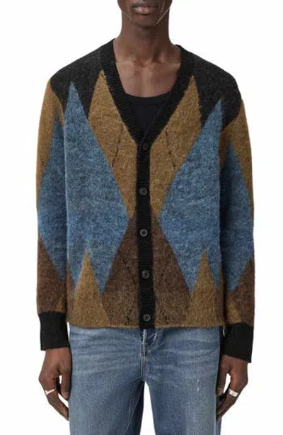 Allsaints Bernie Cardigan In Brown