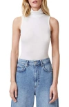 Allsaints Bec Turtleneck Tank In White
