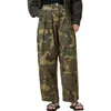 Allsaints Becca Camo Pleated Cotton Trousers In Green