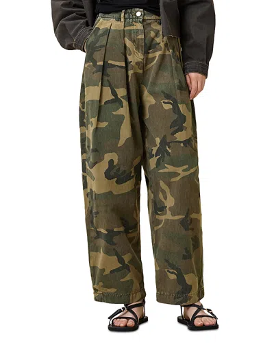 ALLSAINTS BECCA CAMOUFLAGE BARREL LEG PANTS