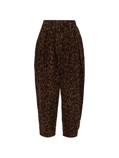 Allsaints Becca Trousers In Brown