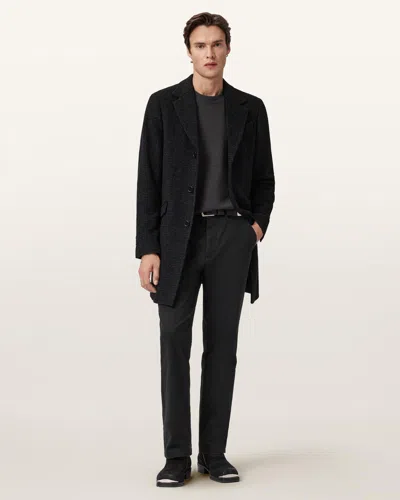 Allsaints Beckley Slim Fit Chinos In Black