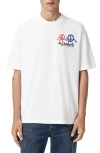 Allsaints Bedfellow Short Sleeved Crewneck Tee In White