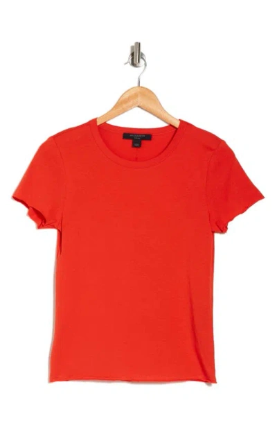 Allsaints Bela Cotton T-shirt In Red Clay