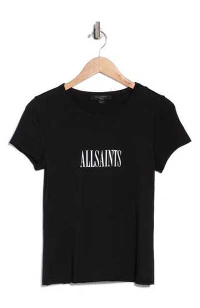 Allsaints Bela Logo Graphic T-shirt In Black