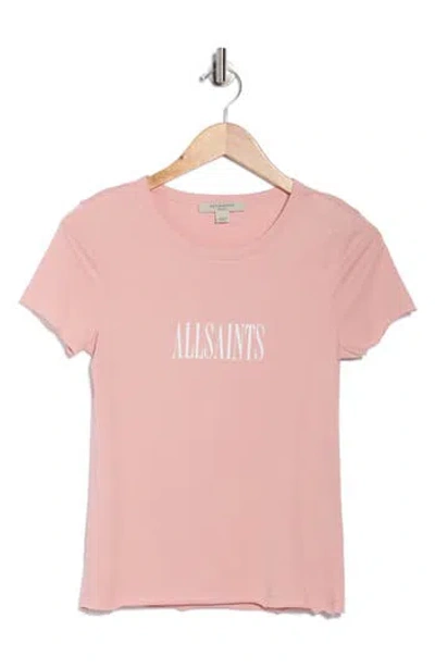 Allsaints Bela Logo Graphic T-shirt In Pink
