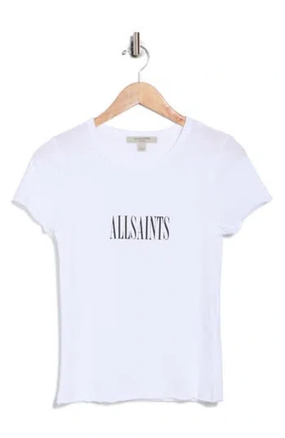 Allsaints Bela Logo Graphic T-shirt In White