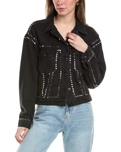 Allsaints Clothing All Saints Black Denim Jacket All Saints Piper