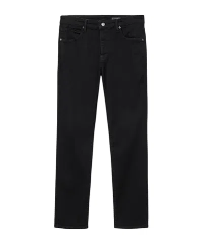 Allsaints Belt Loop Jeans In Black