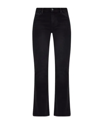 Allsaints Belt Loop Jeans In Black