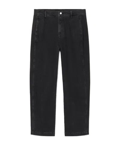 Allsaints Belt Loop Jeans In Black