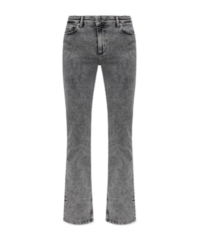 Allsaints Belt Loop Jeans In Blue