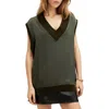 Allsaints Bern Merino Wool V-neck Tank Top