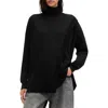 Allsaints Bern Merino Wool Turtleneck Sweater In Black