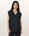 Allsaints Bern Studded Wool Tank In Black