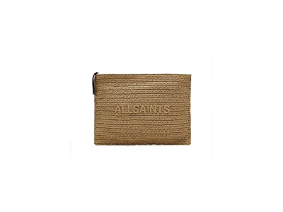 Allsaints Bettina Large Paper Handbags Biscuit Brown: One Size