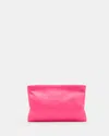 Allsaints Bettina Leather Clutch Bag In Hot Pink