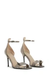 Allsaints Betty Ankle Strap Sandal In Gunmetal Grey