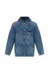 Allsaints Womens Mid Indigo Bex Crystal-stud Relaxed-fit Denim Jacket Xs In Blue