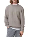 Allsaints Biggy Logo Print Relaxed Fit Sweatshirt In Chestnut Brown