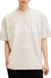 Allsaints Biggy Logo Graphic T-shirt In Taupe